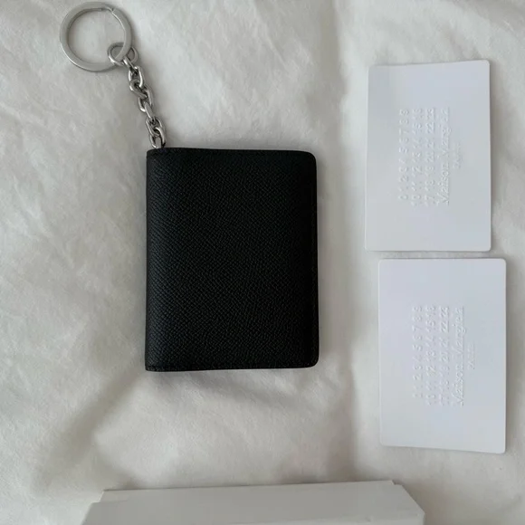 Maison Martin Margiela Black Four Stitches Key & Card Holder